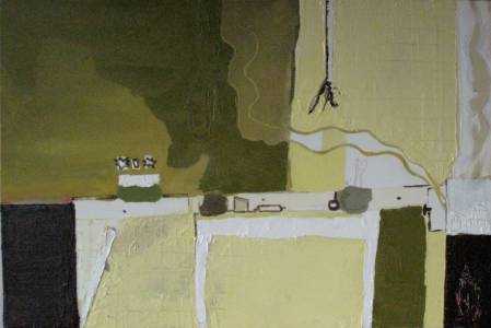Lola\'s Kitchen Oil And Acrylic 60 X 91 Cm On Canvas 2009
