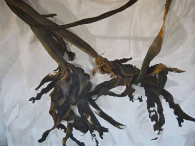 Sea Weed Oil And Other Stuf On Canvas 90 X 120 Cm 2007 R5000